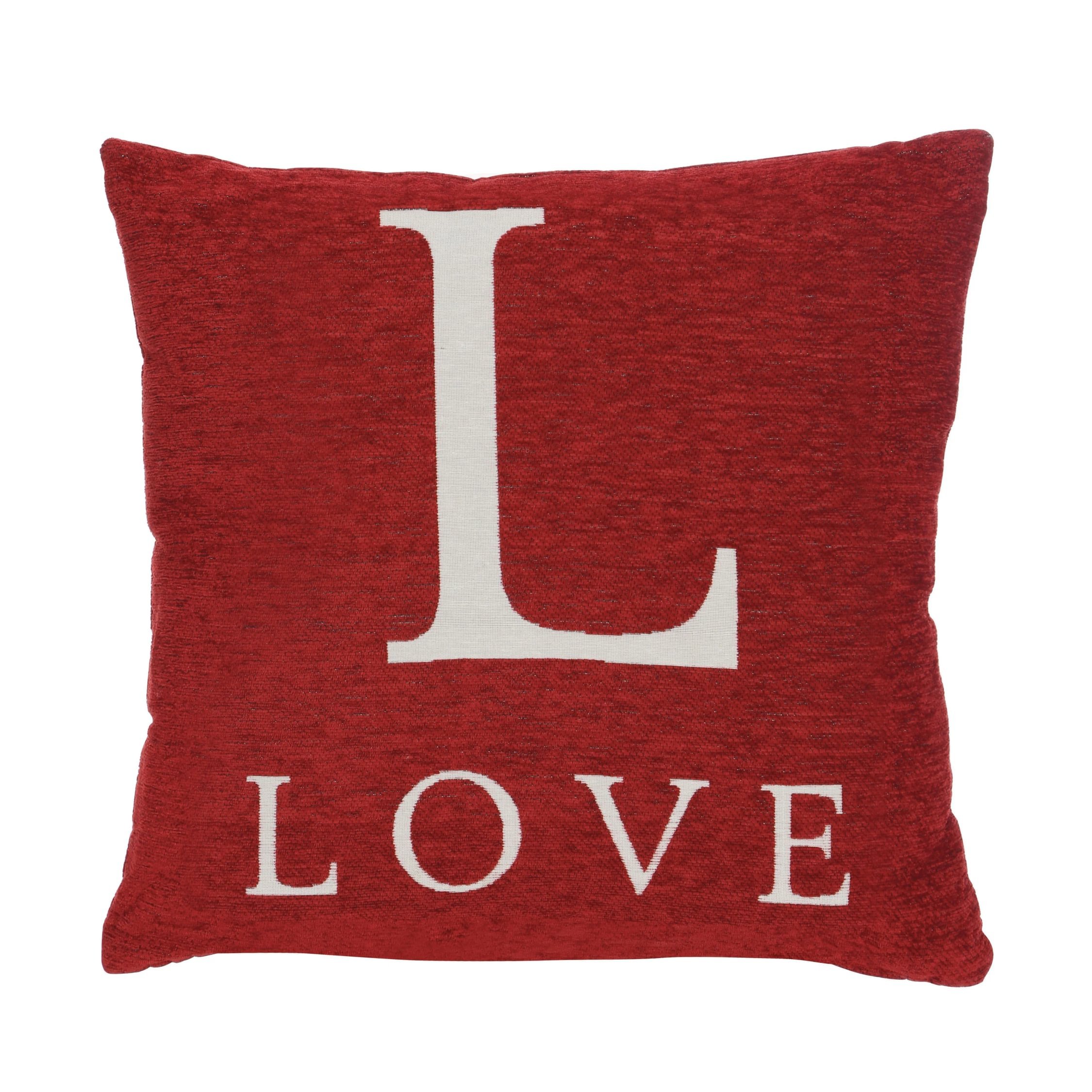 Orsina Words Love Square Cushion – Red