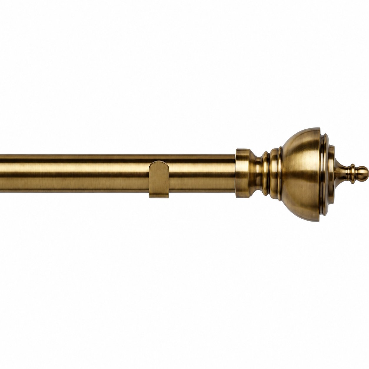 New Edge Blinds 28mm Antique Brass Vienna Fixed Eyelet Curtain Pole - 50cm