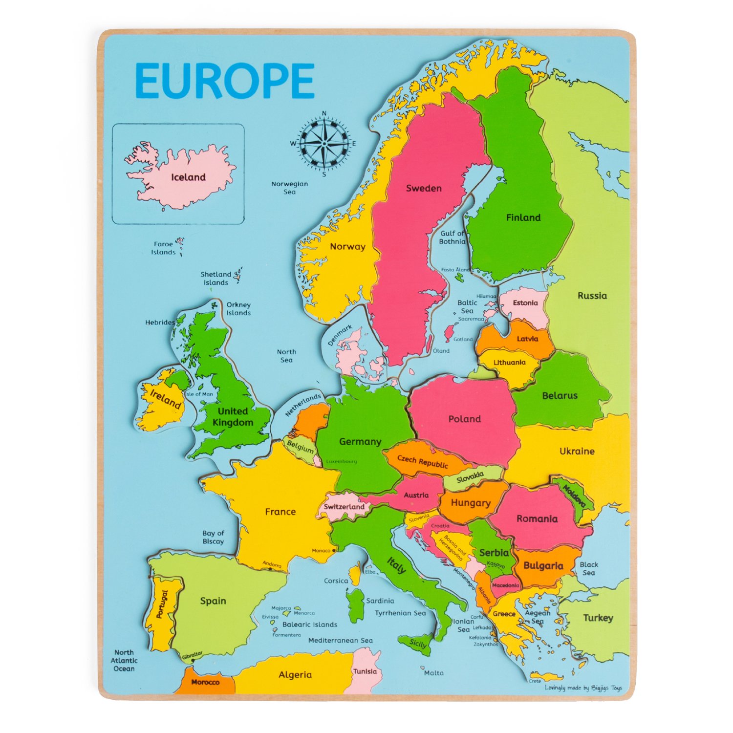 Bigjigs Toys Europe Inset Puzzle - 3 Years +
