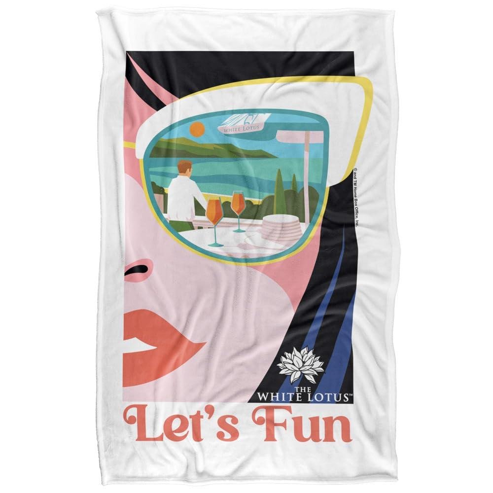 The White Lotus Lets Fun Soft Touch Blanket - 152cm x 127cm