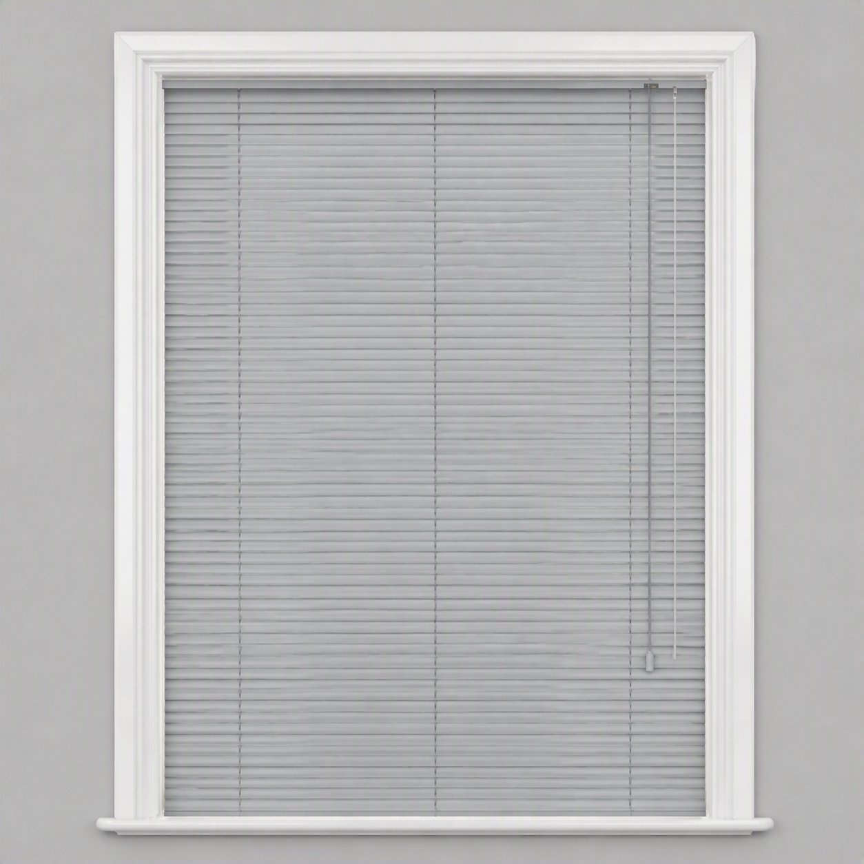 New Edge Blinds Silver Aluminium Venetian Blind 25mm Slats - 90cm x 152cm