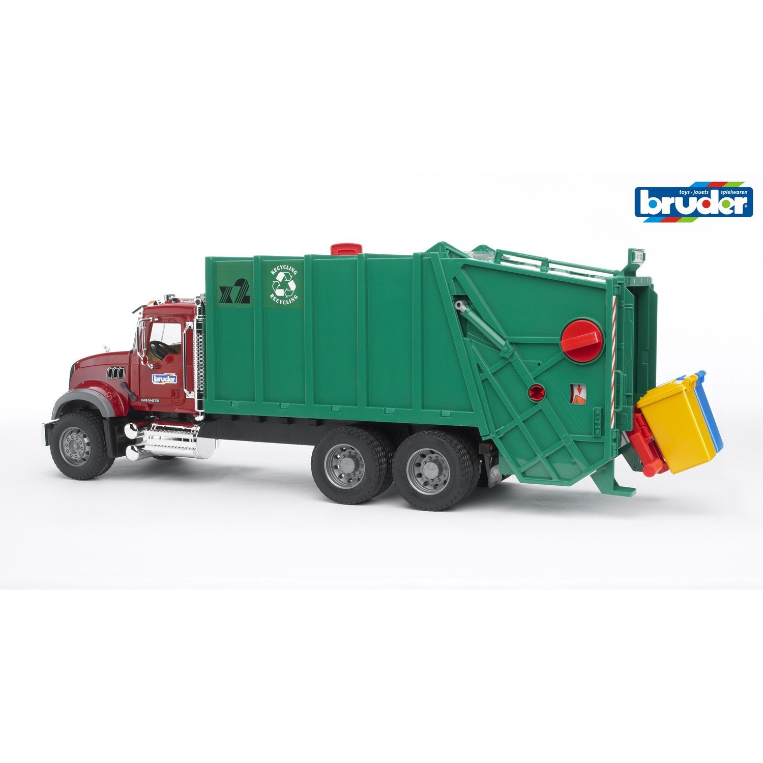 Bruder Mack Granite Garbage Truck Childrens Toy Model