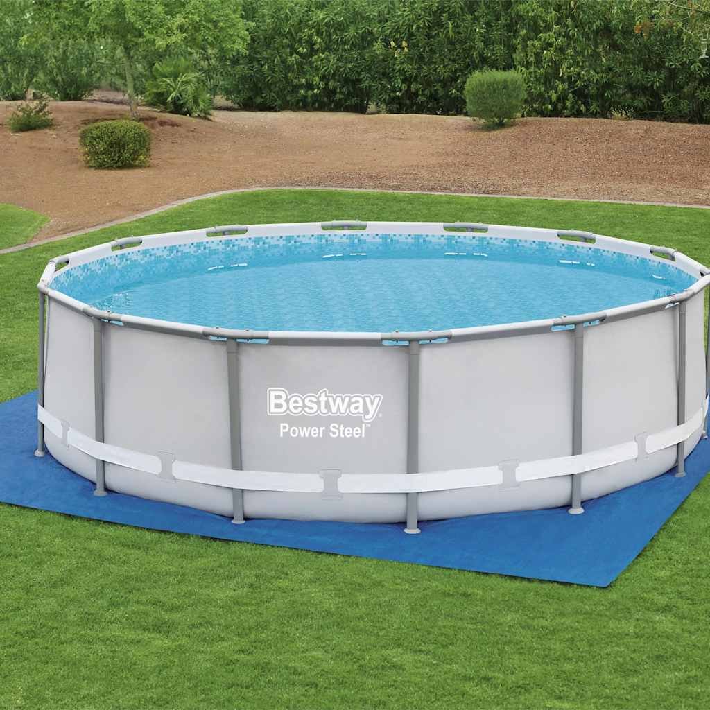 Walplus Polyethylene Pool Ground Cloth - Blue - 488 x 488 cm