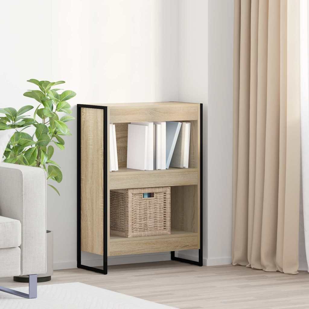 Walplus Engineered Wood Book Cabinet - Light Oak - 60 x 30 x 86.5 cm
