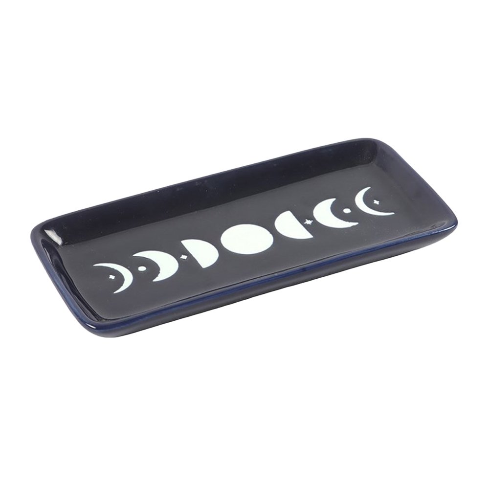 Something Different Blue Moon Rectangular Trinket Dish - Blue