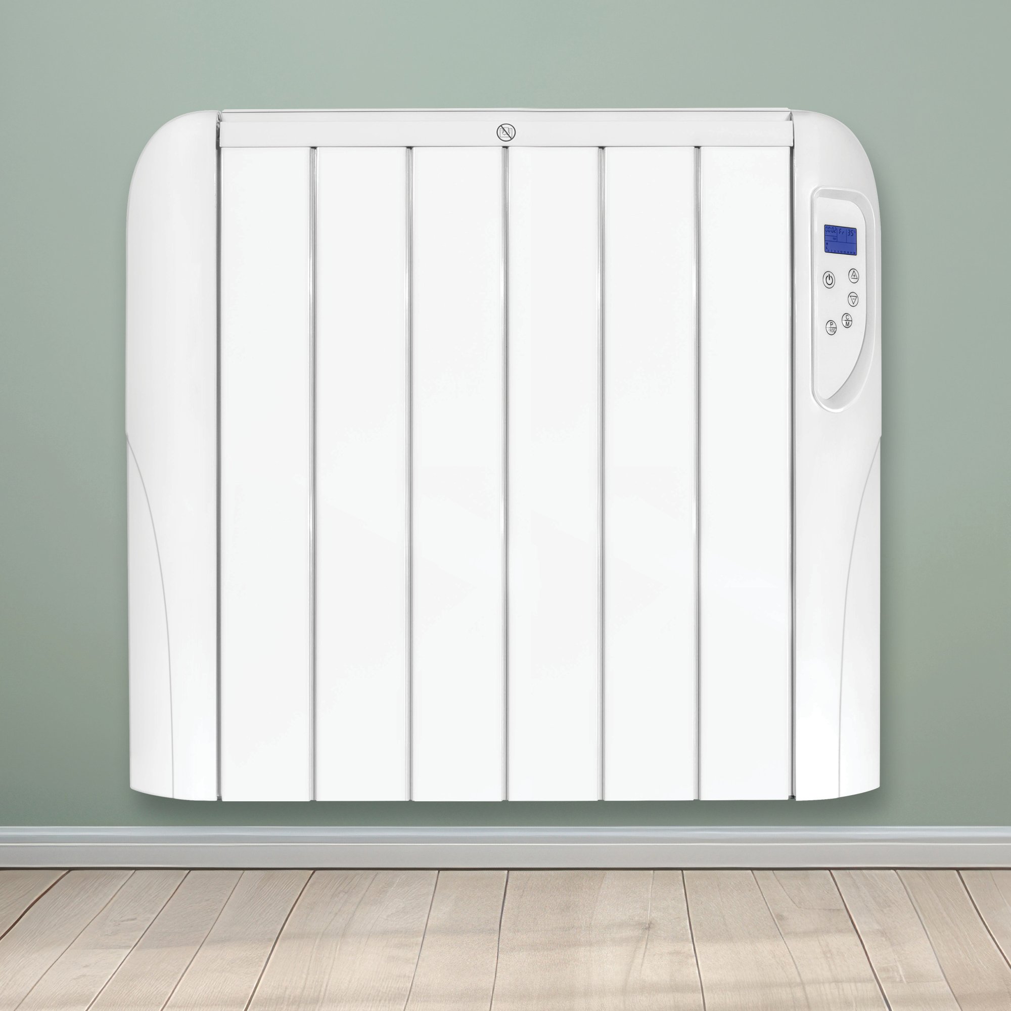 Futura 1500W Wall Mounted Bathroom Electric Panel Heater - White