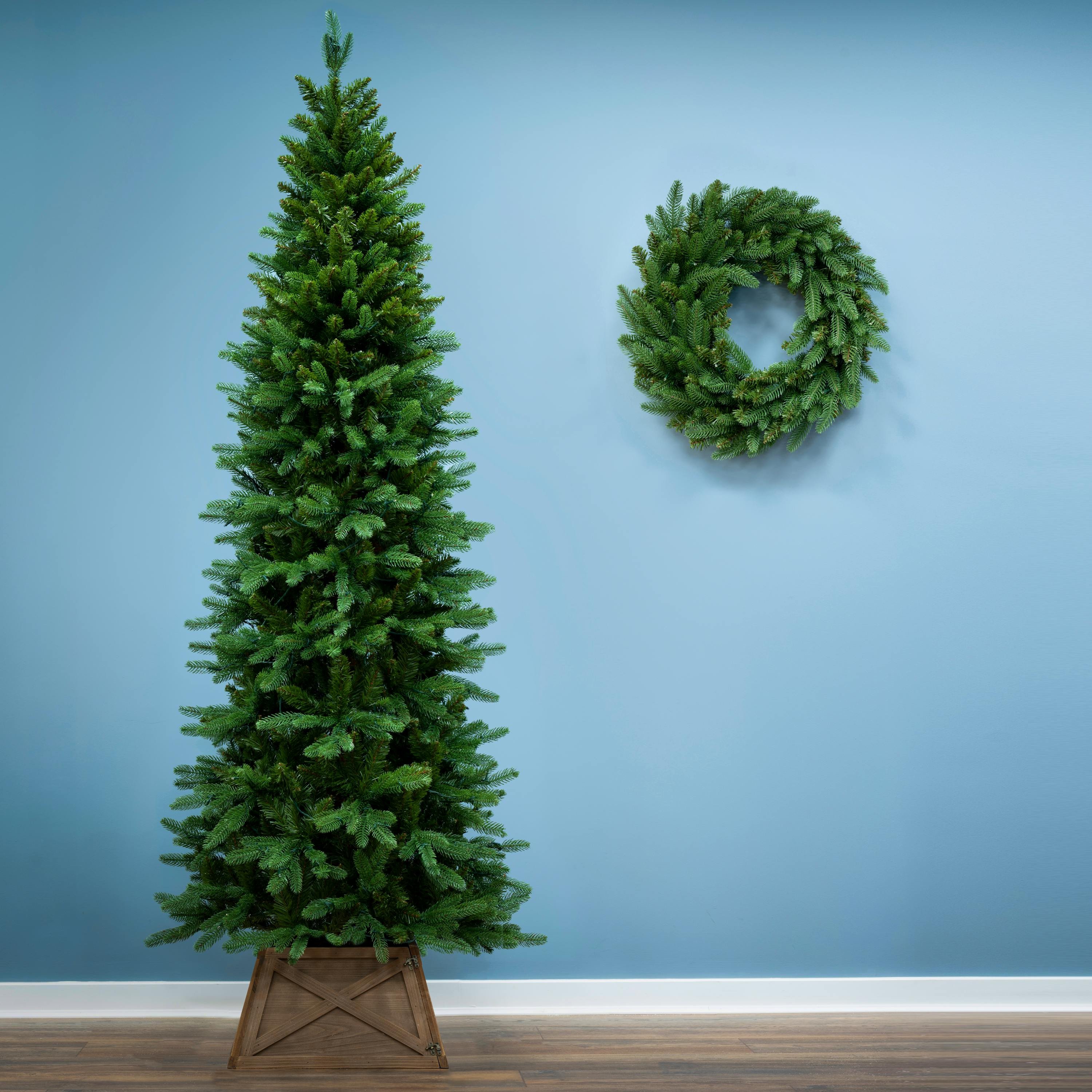 Christmas Tree World 6ft Outdoor Ultra Slim Mixed Pine Christmas Tree