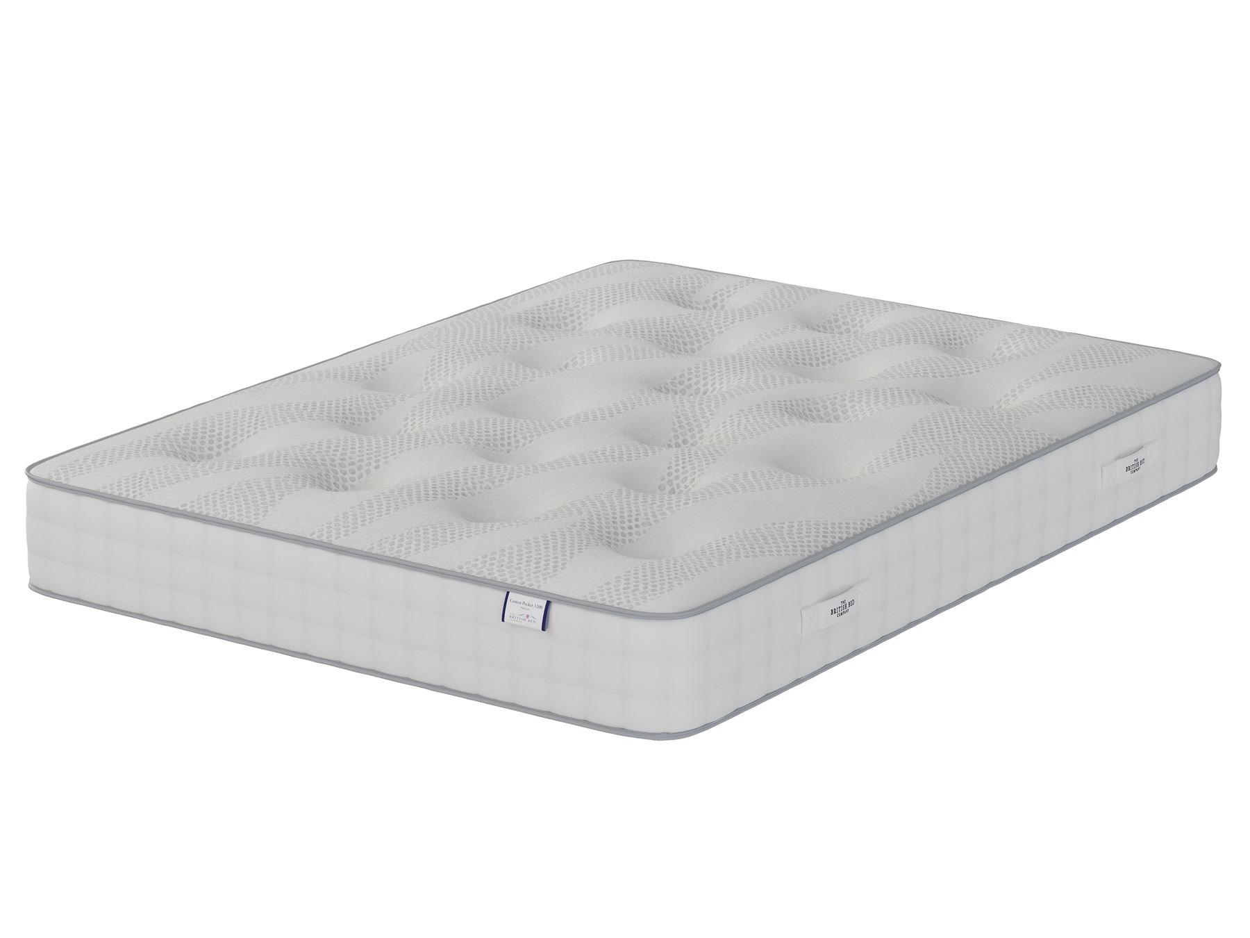 British Bed Company Cotton Pocket 1200 Medium Chenille Mattress - Double