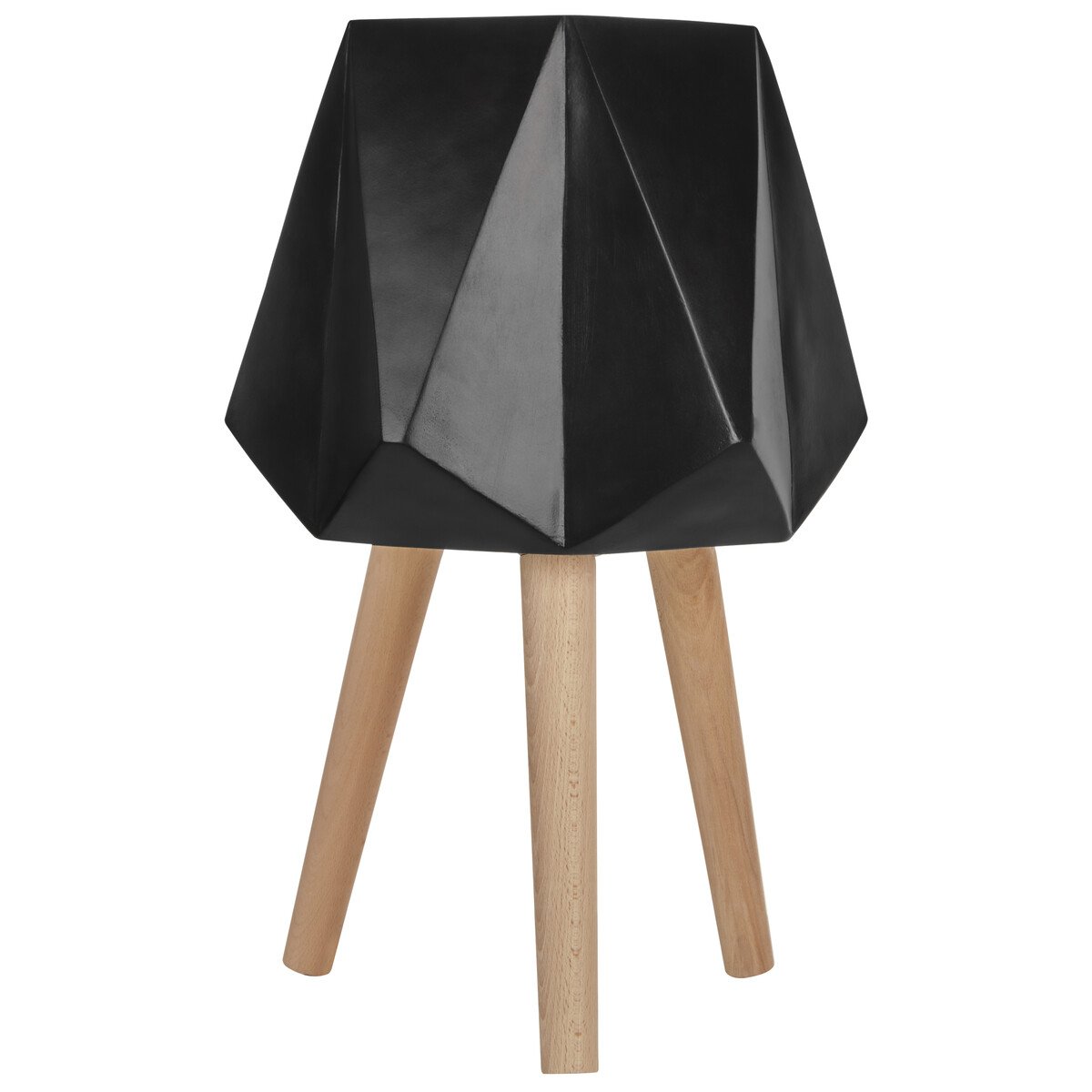 Orsina Darnell Large Geometric Planter with Legs - Black