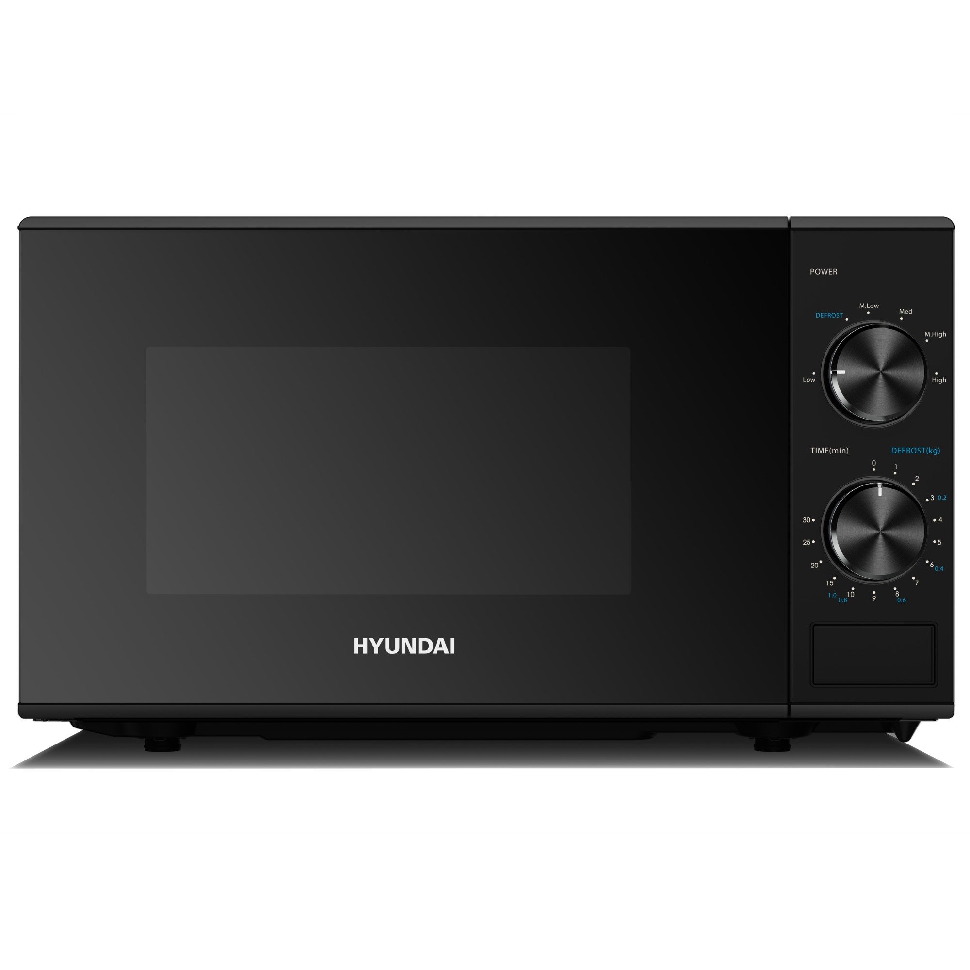 Hyundai 800W 20L Dial Control Microwave - Stainless Steel