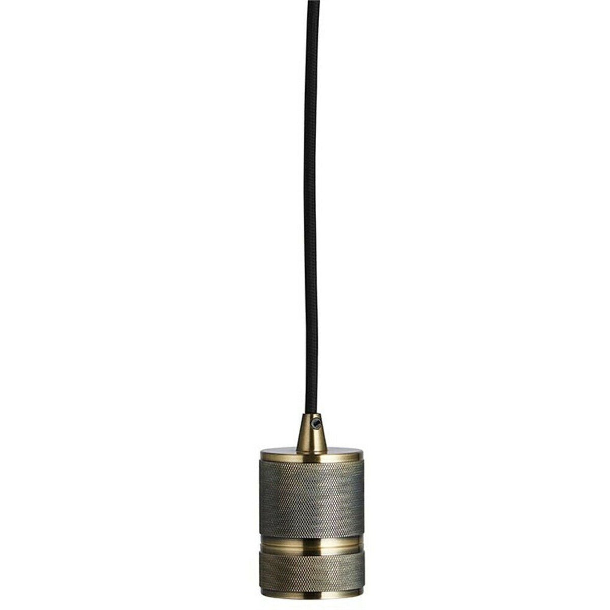 Loops Direct Steel Ceiling Pendant Light - Antique Brass