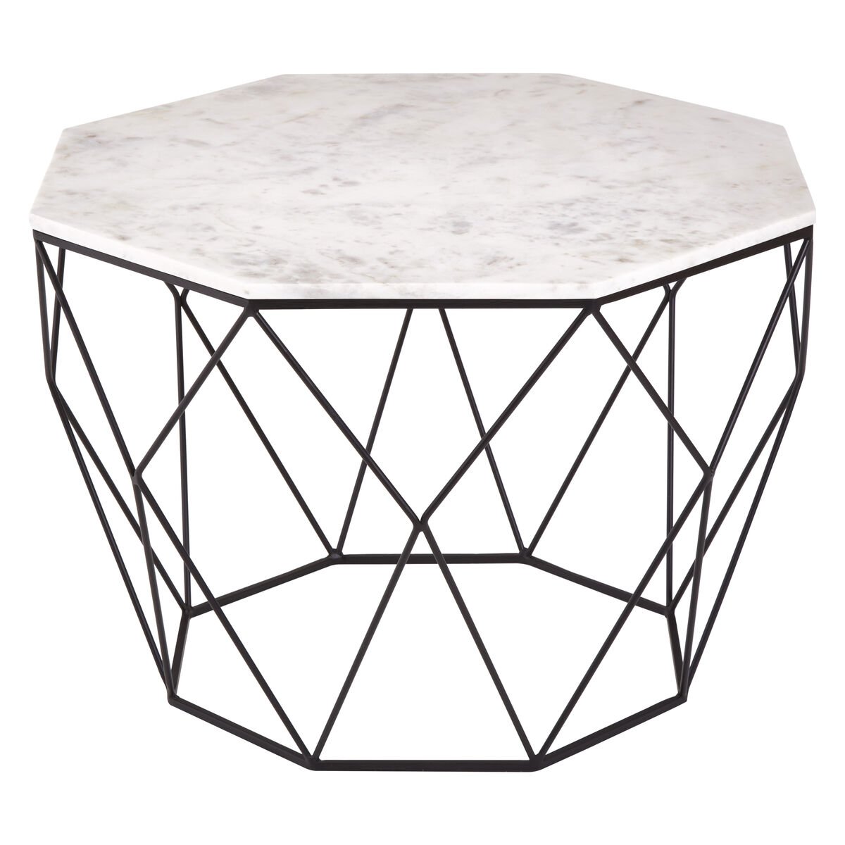 Orsina Shalimar Marble Effect Coffee Table – Black