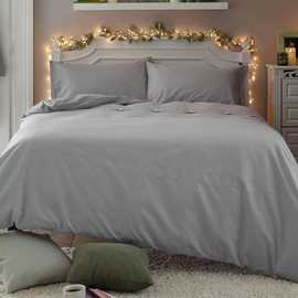 Deyongs Southwick Grey Floral Printed Duvet Set - Single