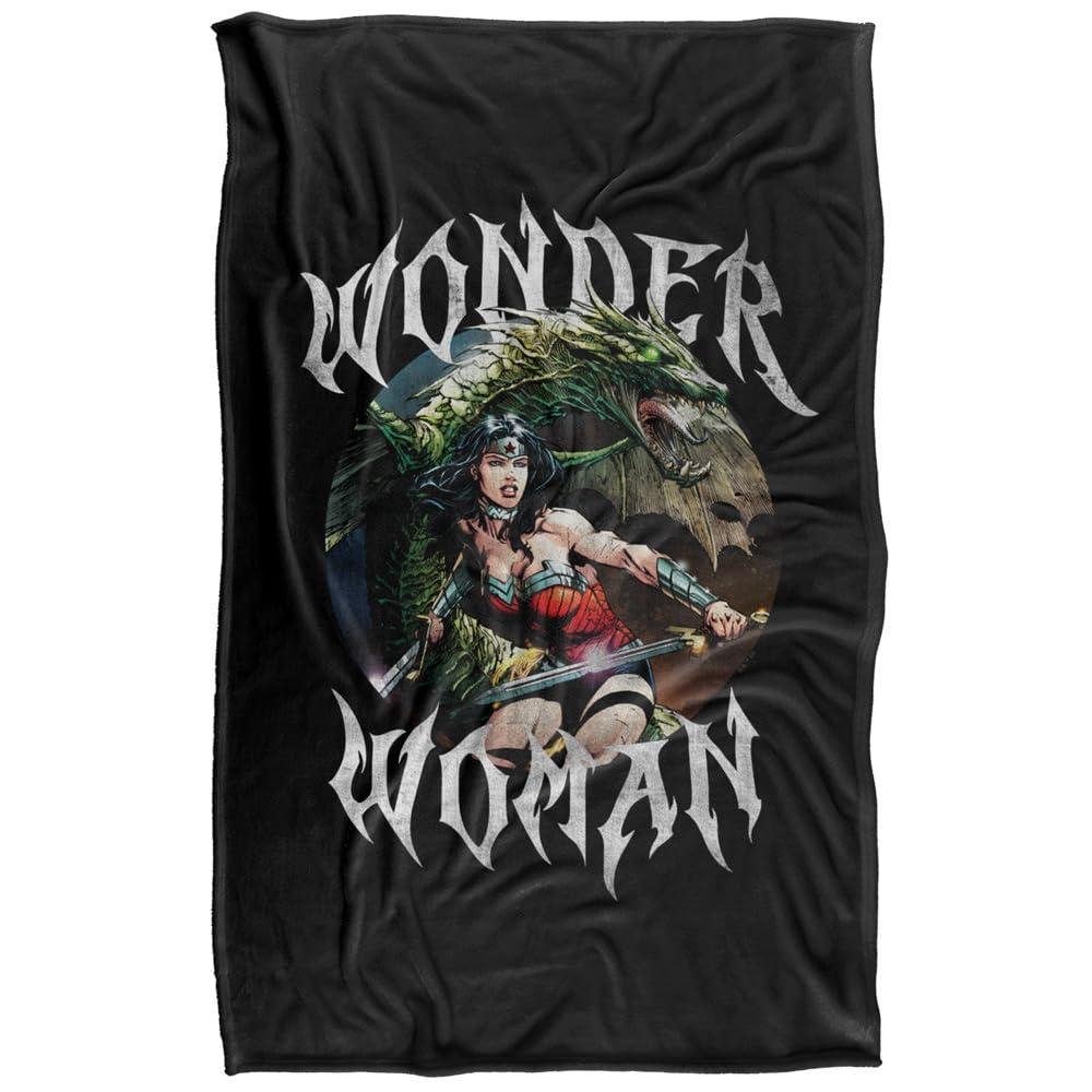 Wonder Woman Dragon Soft Touch Blanket - 152cm x 127cm