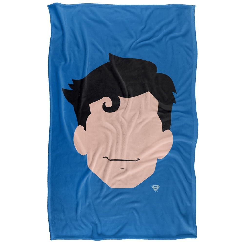 Superman Face Soft Touch Blanket - 152cm x 127cm