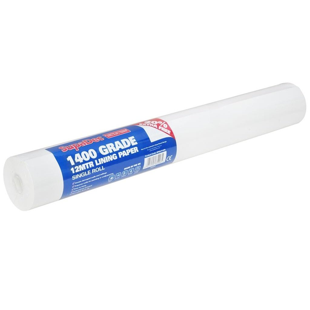 SupaDec 1400 Grade Lining Paper - White