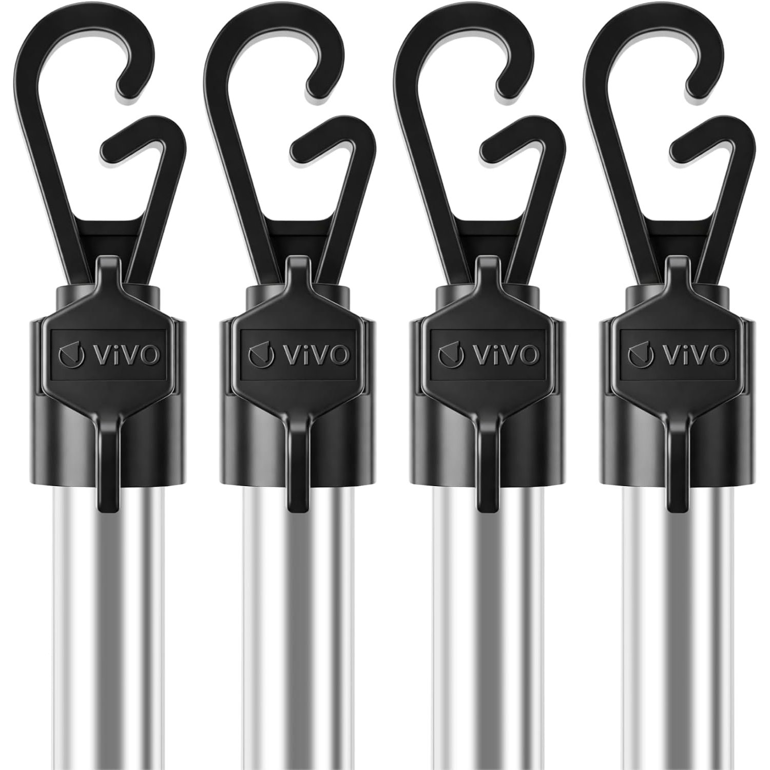 Vivo Technologies 4 Pack Adjustable Stainless Steel Washing Line Props 2.4m