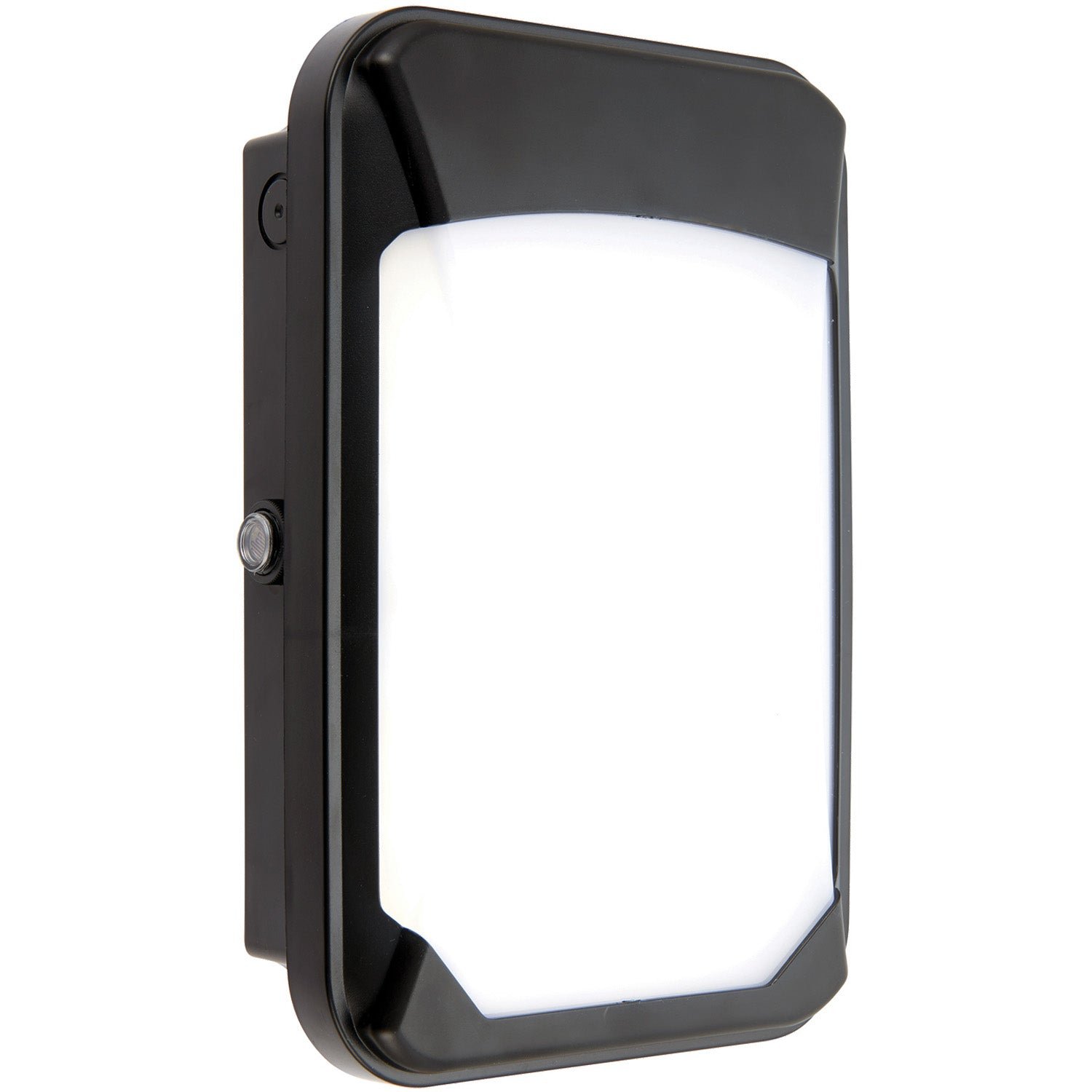 Loops Direct Photocell LED Bulkhead Wall Light - Black Cool White