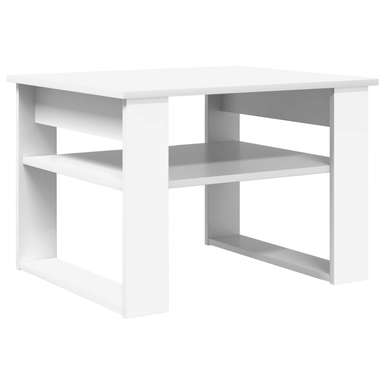 Walplus Engineered Wood Coffee Table - White - 64 x 54 x 44 cm