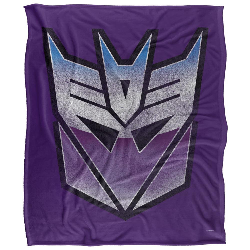 Transformers Decepticon Logo White Blanket - 152cm x 127cm