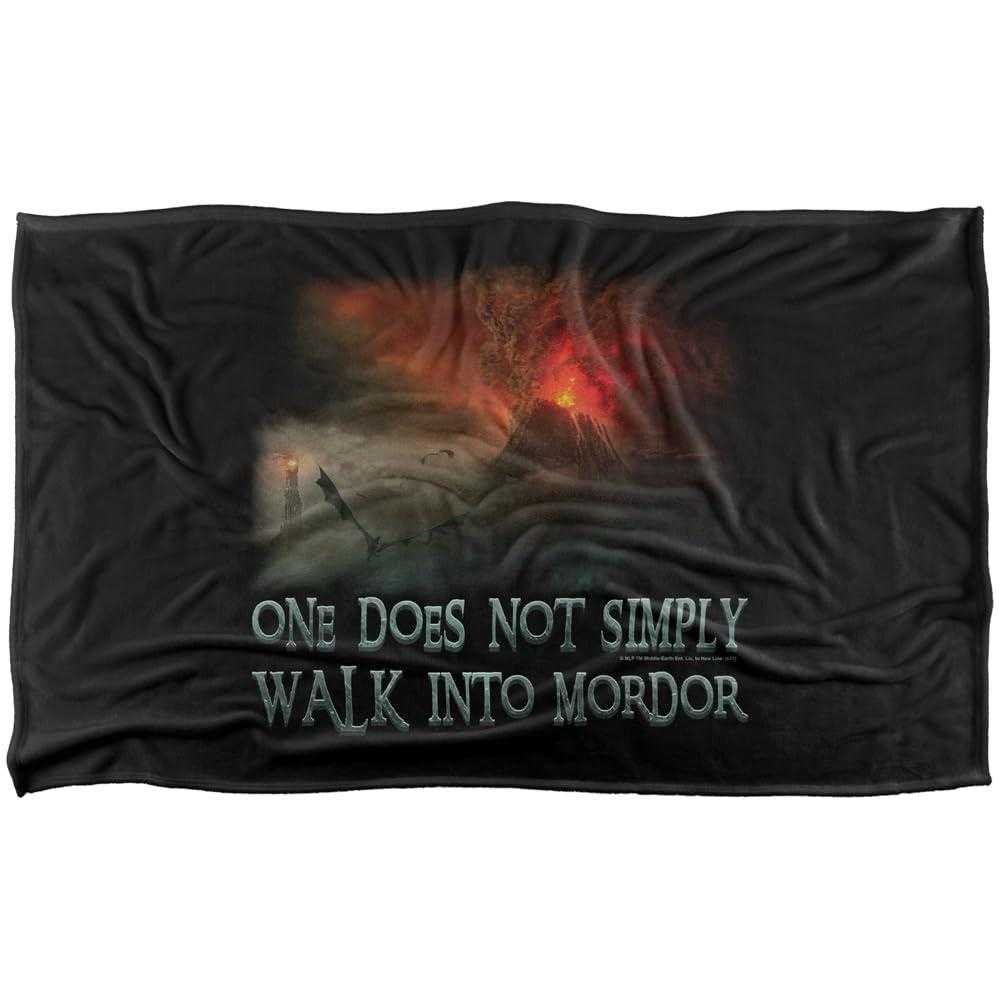 Lord Of The Rings Walk In Mordor Soft Touch Blanket - 91cm x 147cm
