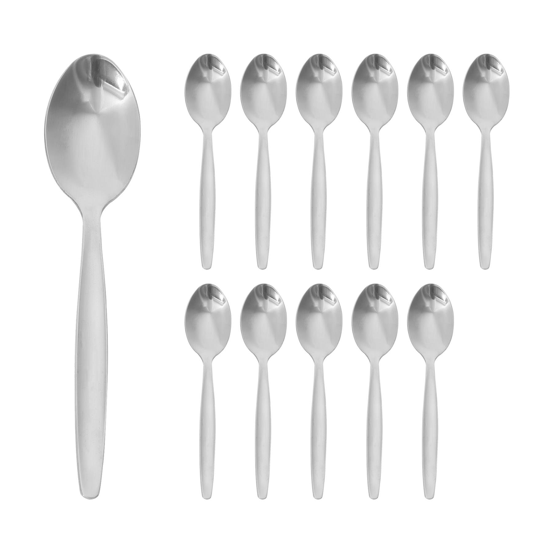Argon Tableware Stainless Steel Teaspoons - Pack of 12