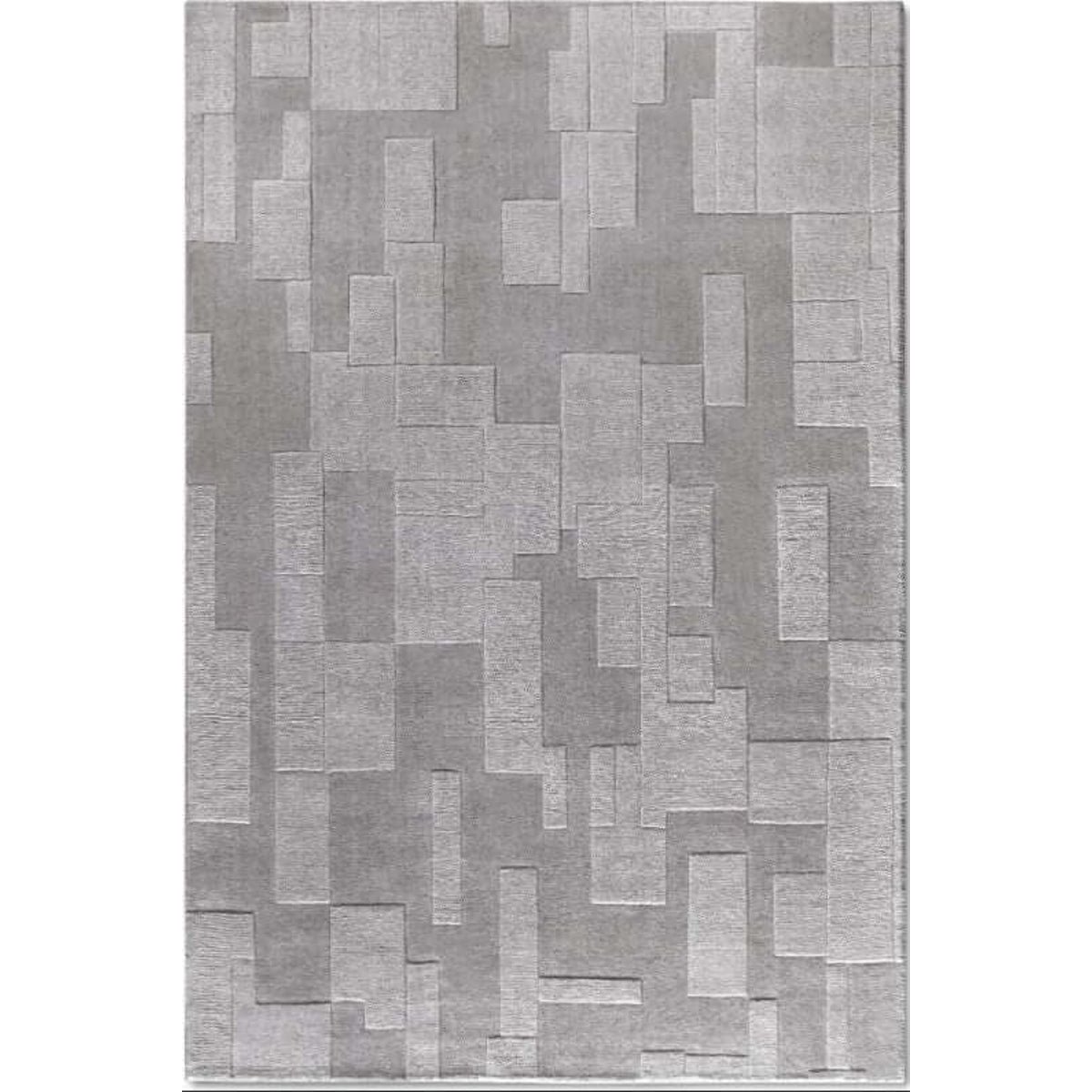Villeroy & Boch Grey 1906 Wilhelmine Wool Rug - 80 x 150cm