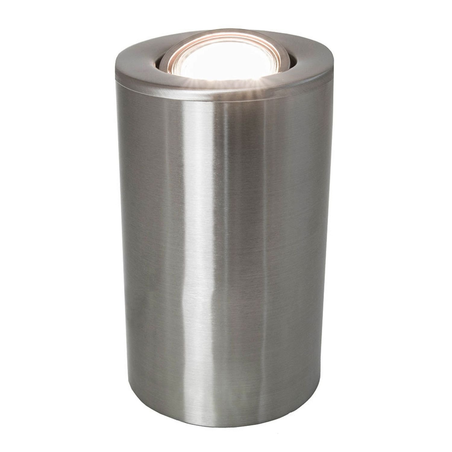 Happy Homewares Satin Chrome GU10 or Tilt Capability Floor Lamp - 10cm