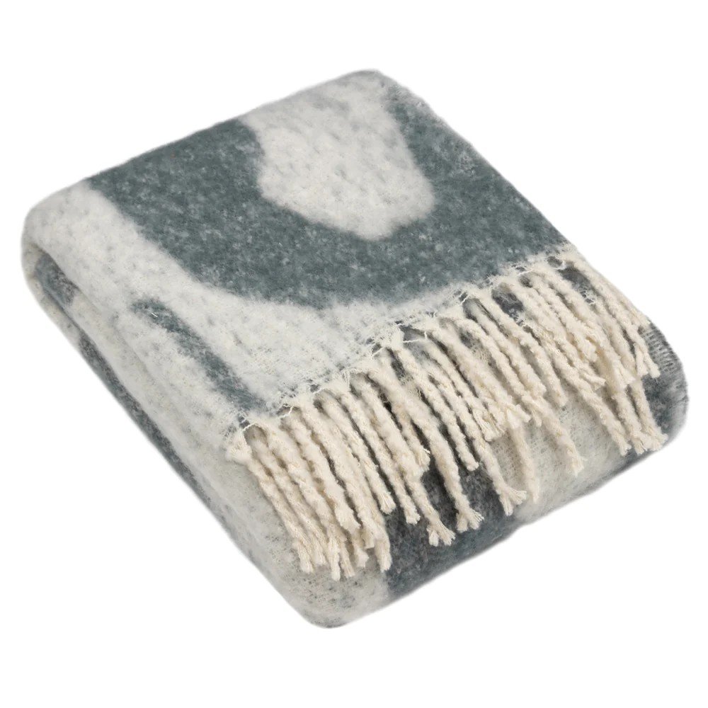 Hoem Meta Jacquard Tassel Dusk Throw - 180cm x 130cm