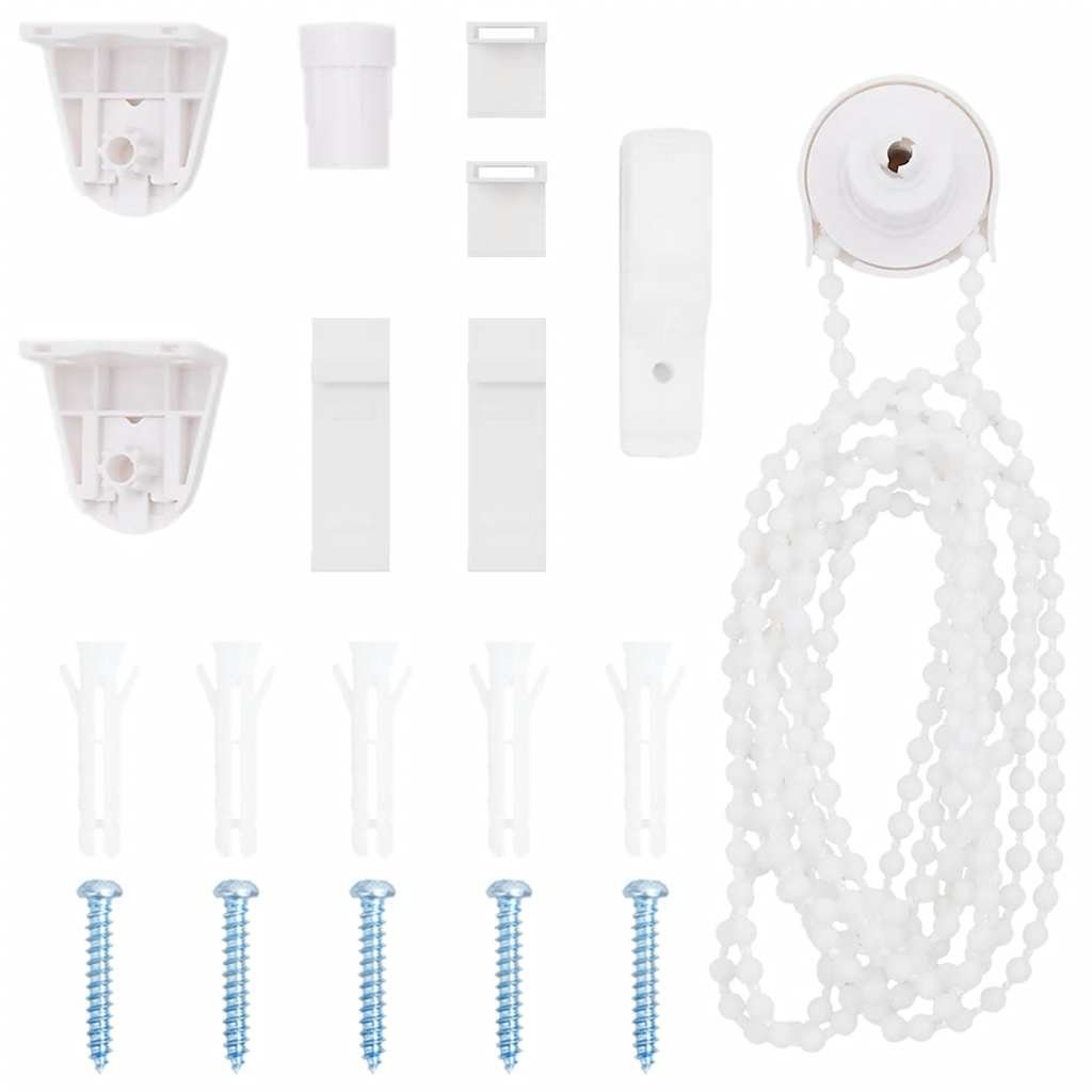 Walplus Pack of 19 PVC Roller Blind Fittings - White