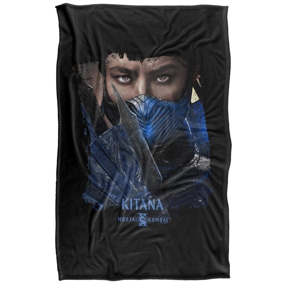 Mortal Kombat 2 Kitana Portrait Soft Touch Blanket - 152cm x 127cm