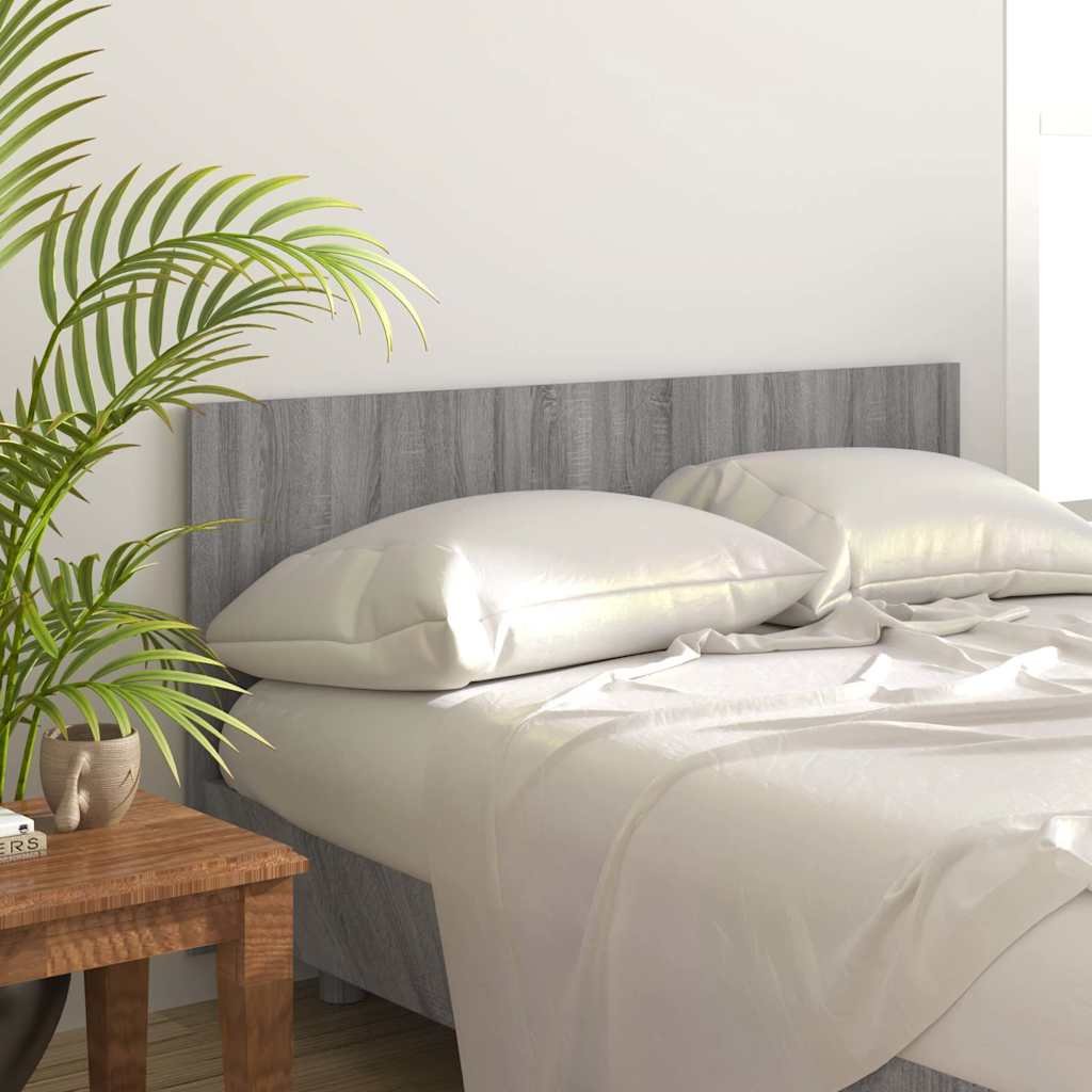 Walplus Engineered Wood Bed Headboard - Grey and Oak - 160 x 1.5 x 80 cm