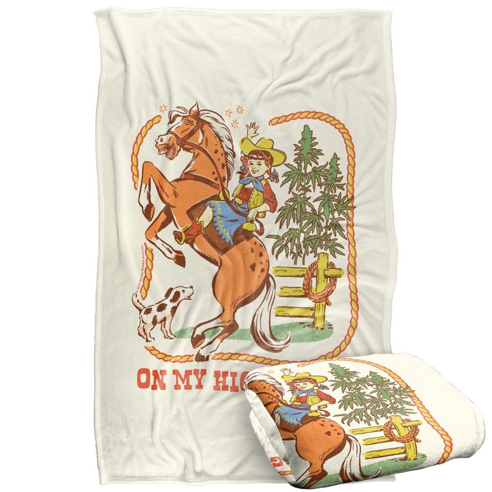 Steven Rhodes On My High Horse Soft Touch Blanket - 147cm x 91cm