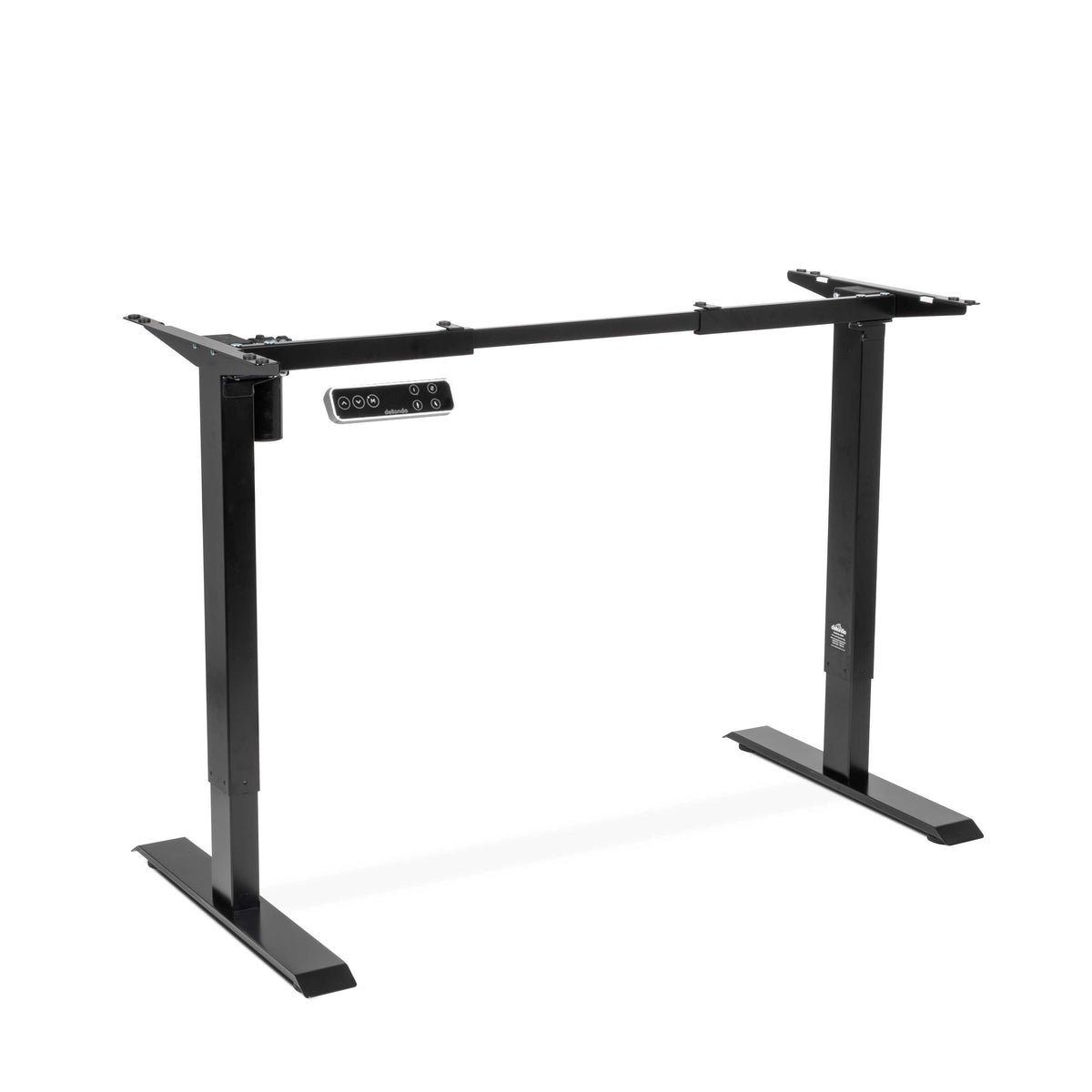 Dellonda Single Motor Adjustable-Height Desk Frame - Black
