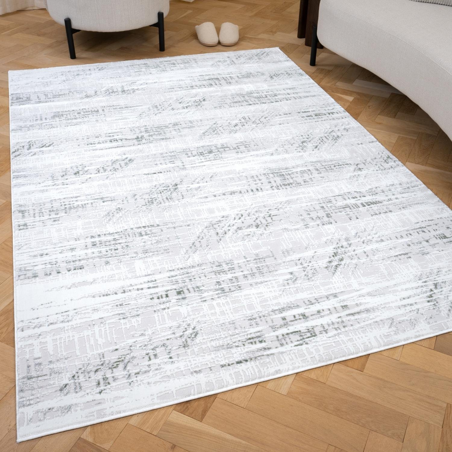 The Rugs Green Carmel Abstract Rug - 80 x 150cm