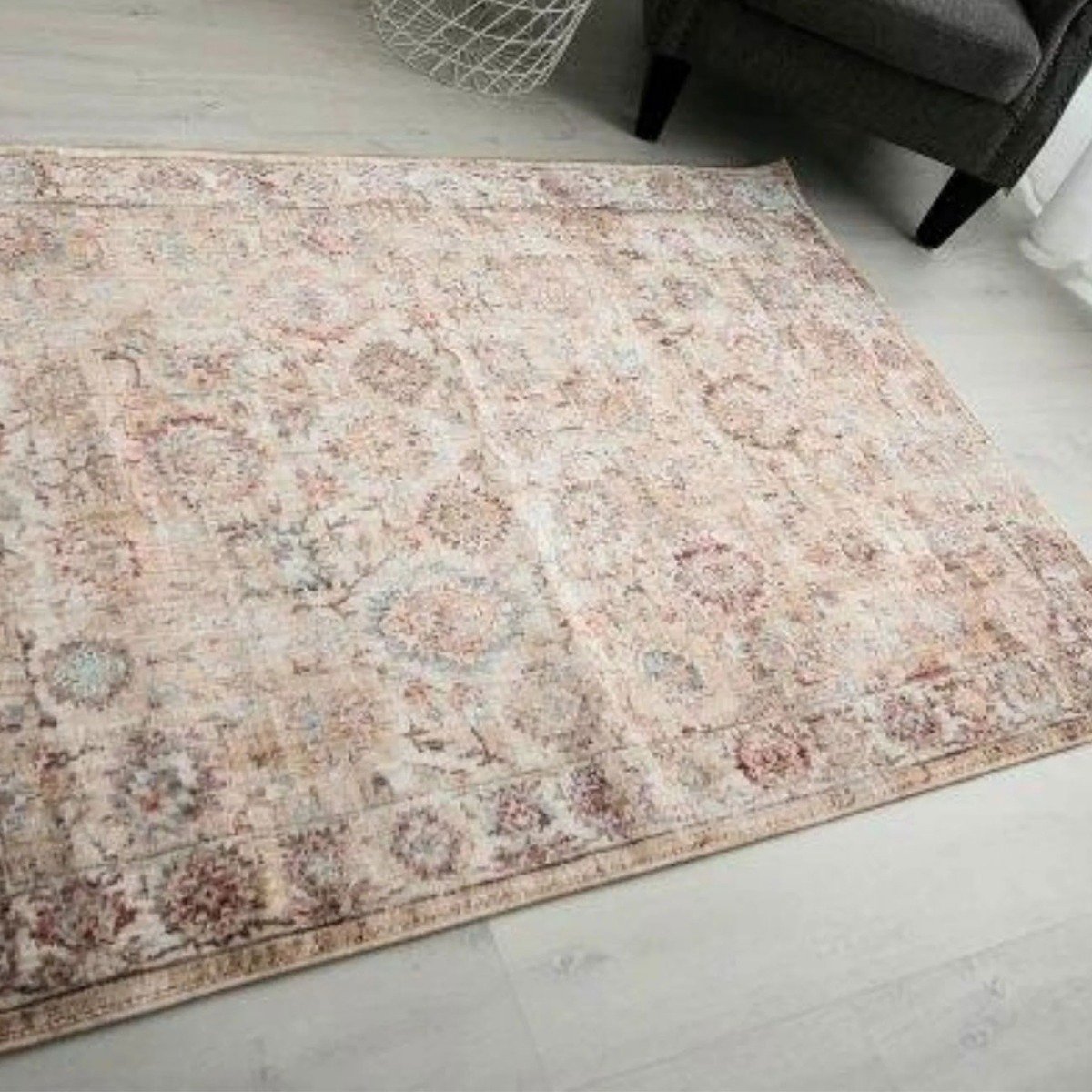 Mega Flooring Beige Traditional Abstract Runner - 60 x 230cm