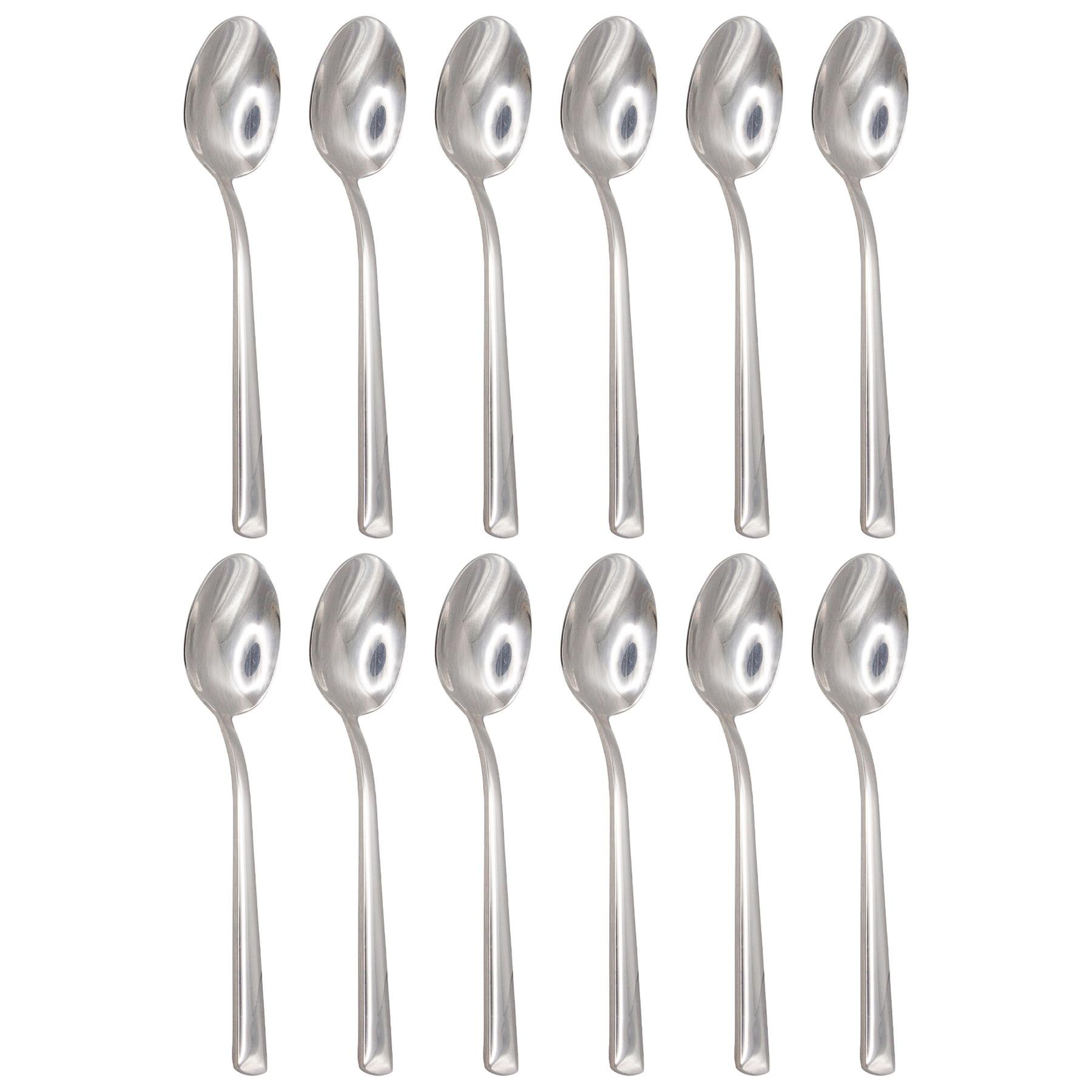 Argon Tableware Tondo Stainless Steel Teaspoons - Pack of 12