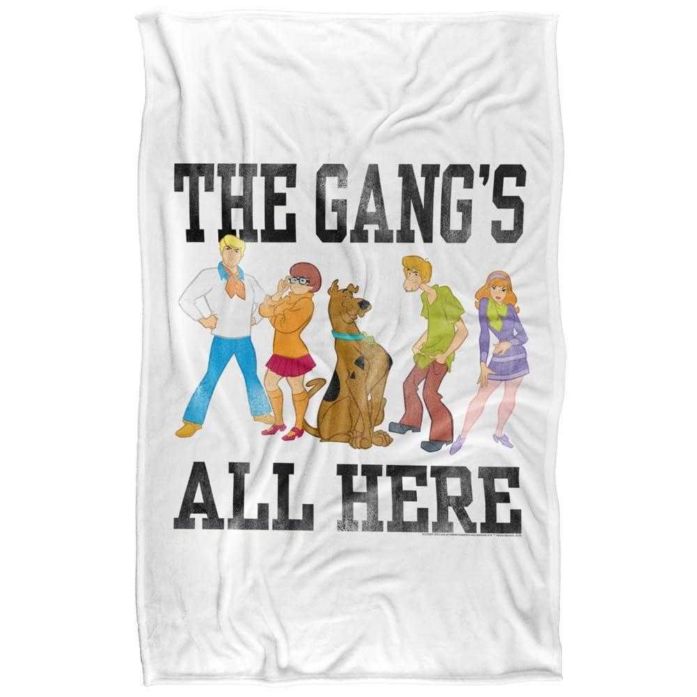 Scooby Doo The Gang's All Here Soft Touch Blanket - 152cm x 127cm