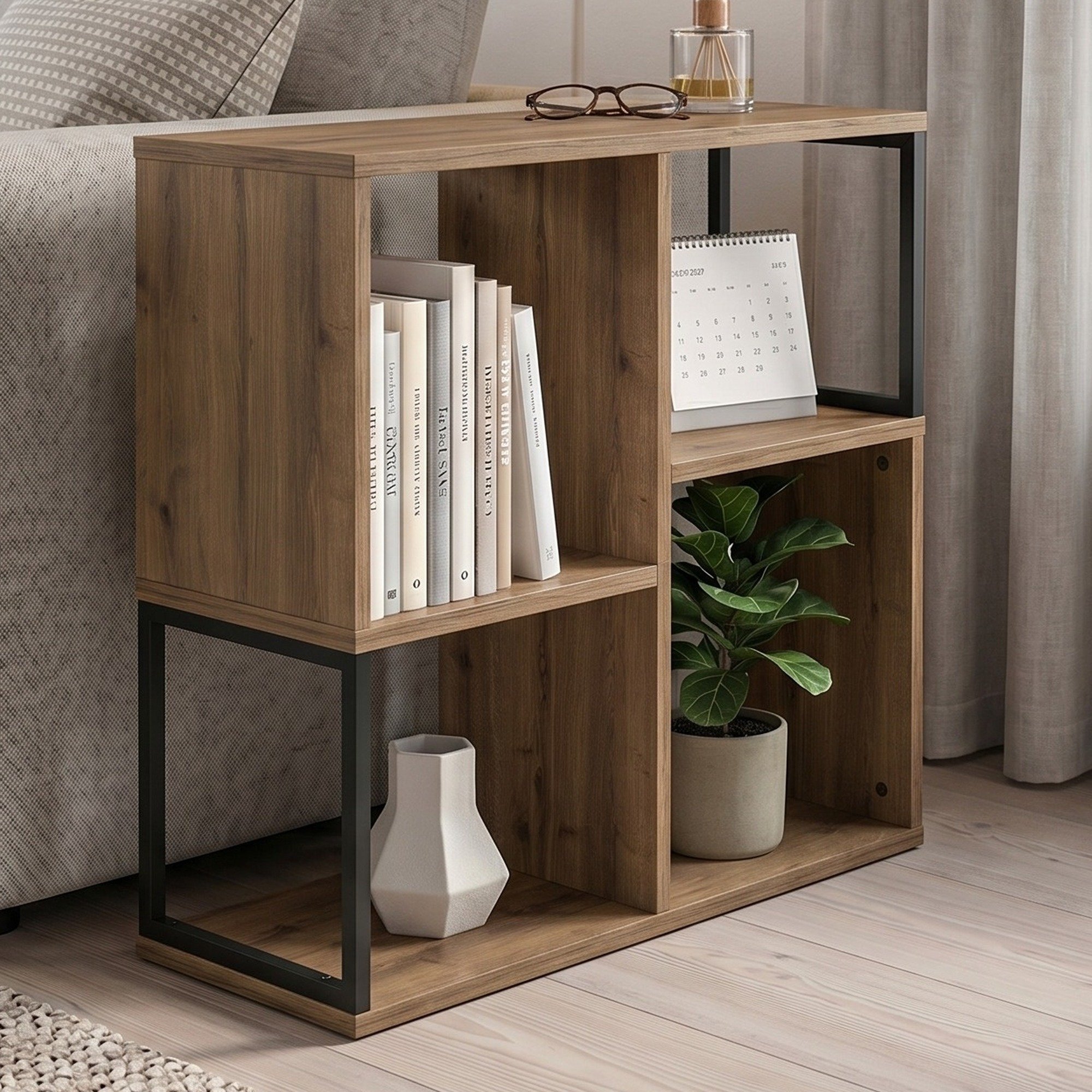 Decortie Bolton Bookcase - Dark Oak