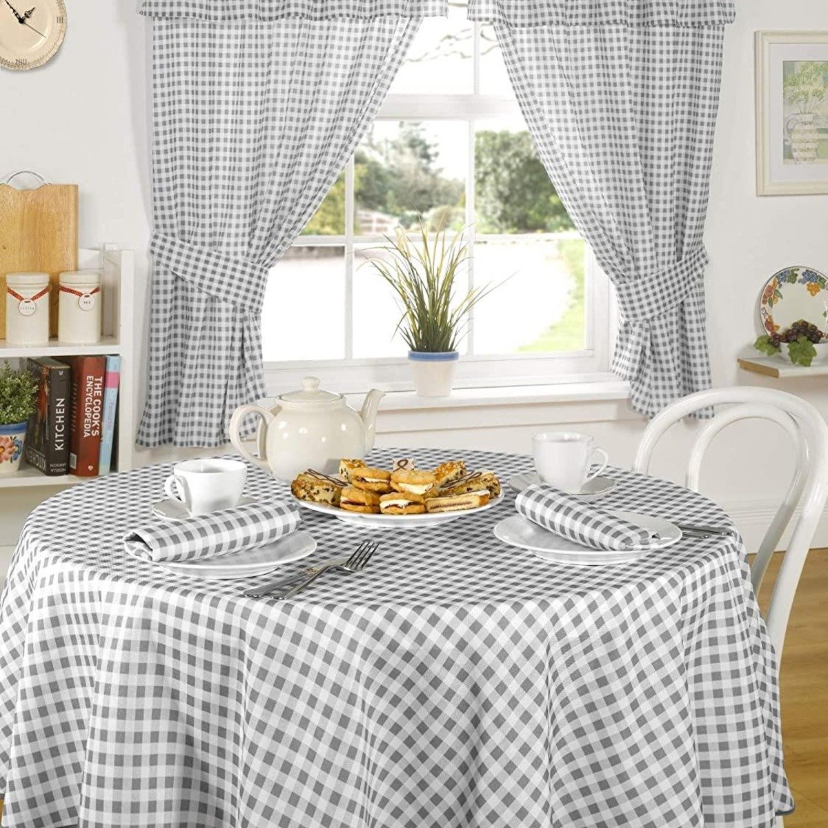 Emma Barclay Molly Pencil Pleat Curtains - Charcoal - 117 x 107cm