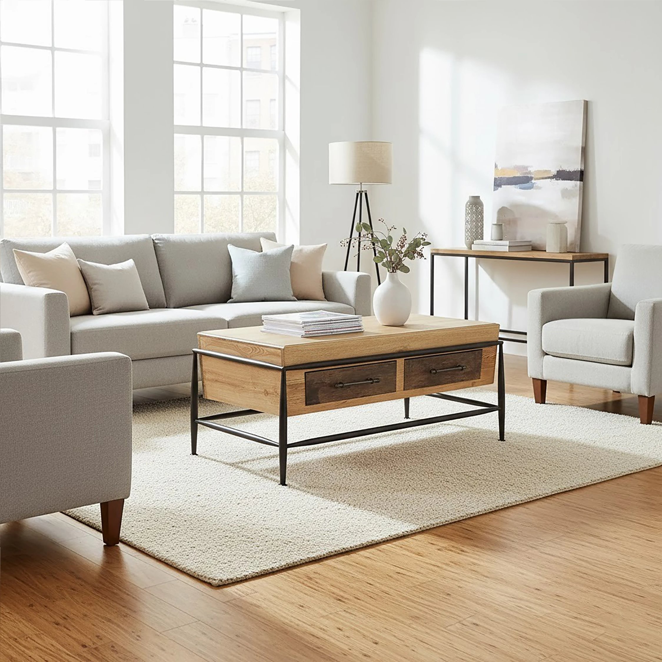 Orsina Solid Wood Coffee Table - Natural