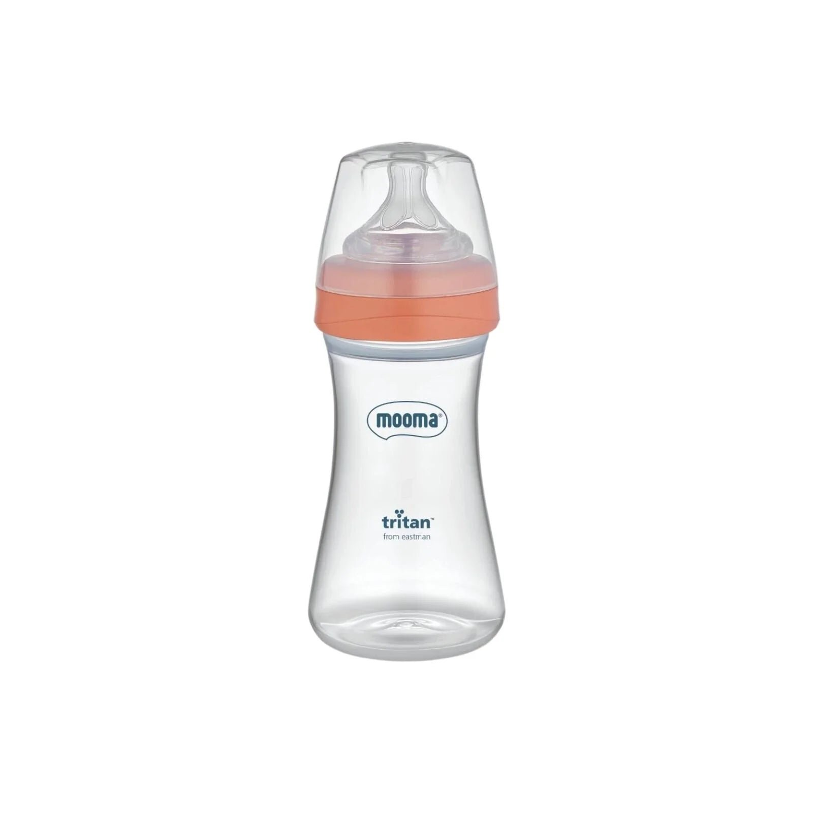 Mooma 250ml Tritan Fast Flow Feeding Bottle - Coral Pink