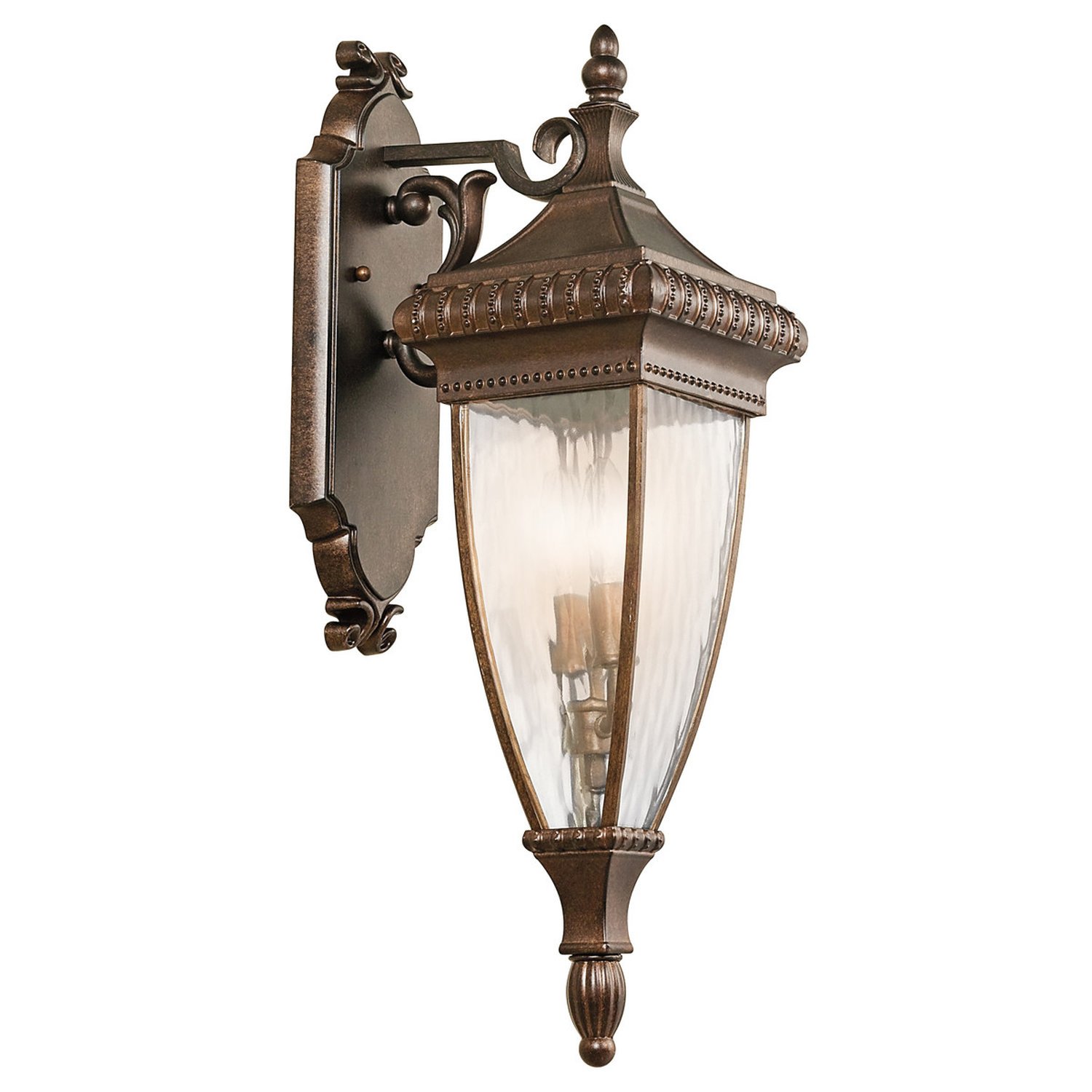 Elstead Venetian 2 Arm Wall Light - Brushed Bronze