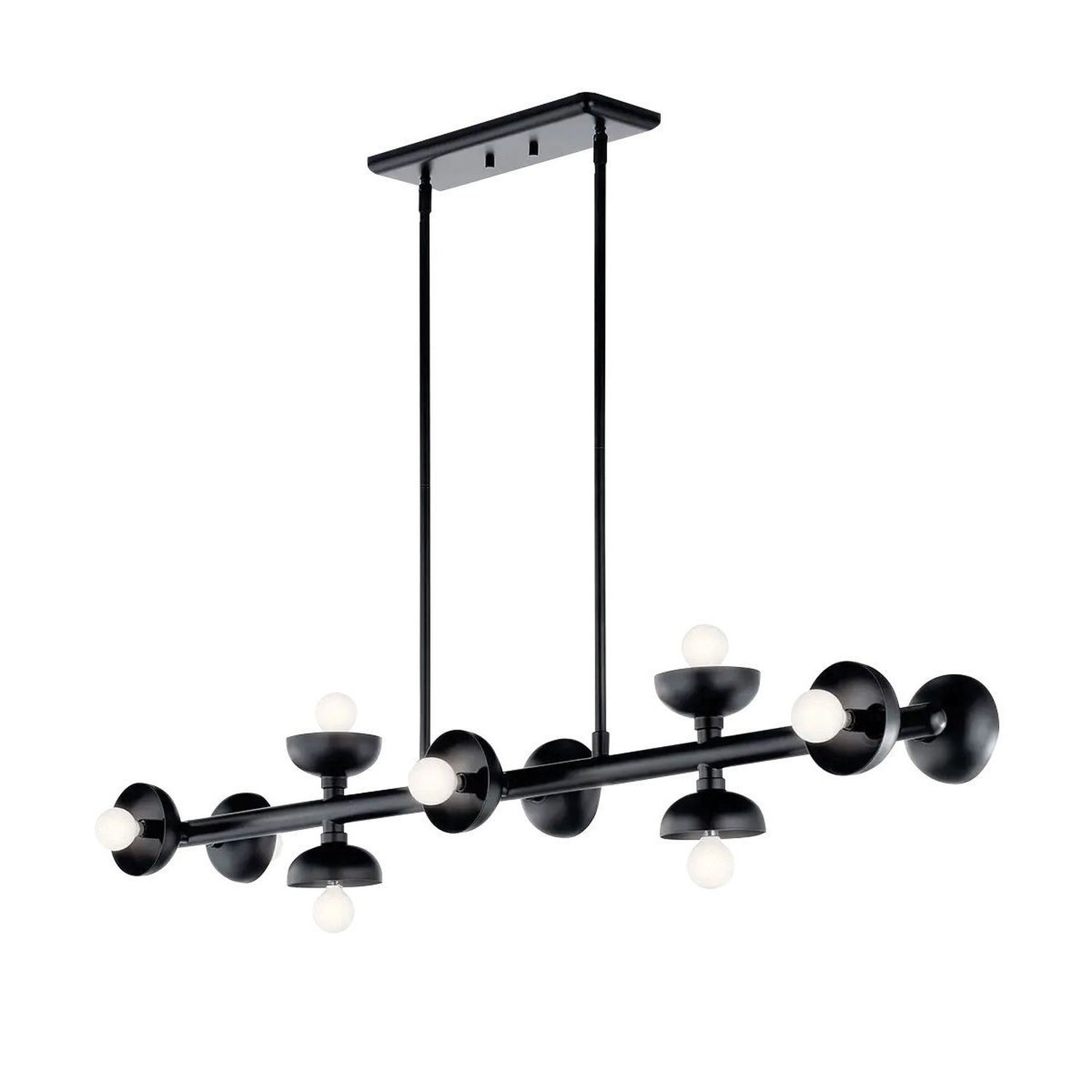 Elstead Kichler 10 Arm Pendant Light - Satin black