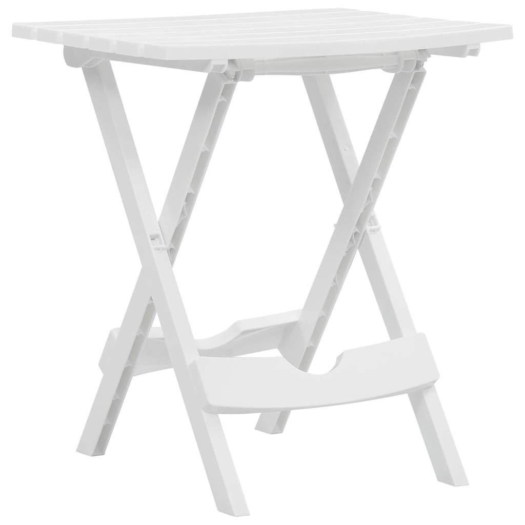 Walplus Folding Garden Table - White - 45.5 x 38.5 x 50 cm