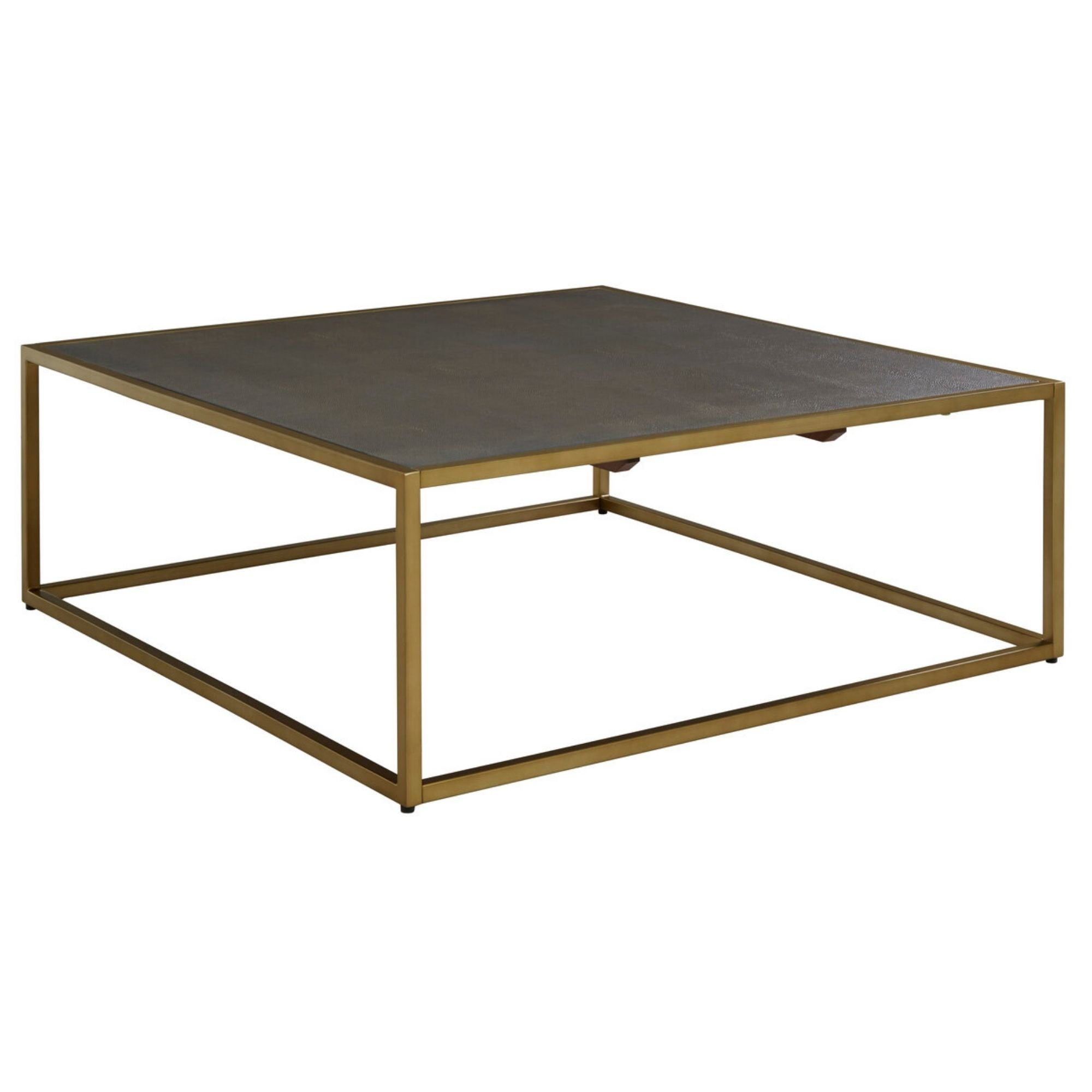 Orsina Kempton Shagreen-Effect Coffee Table - Grey