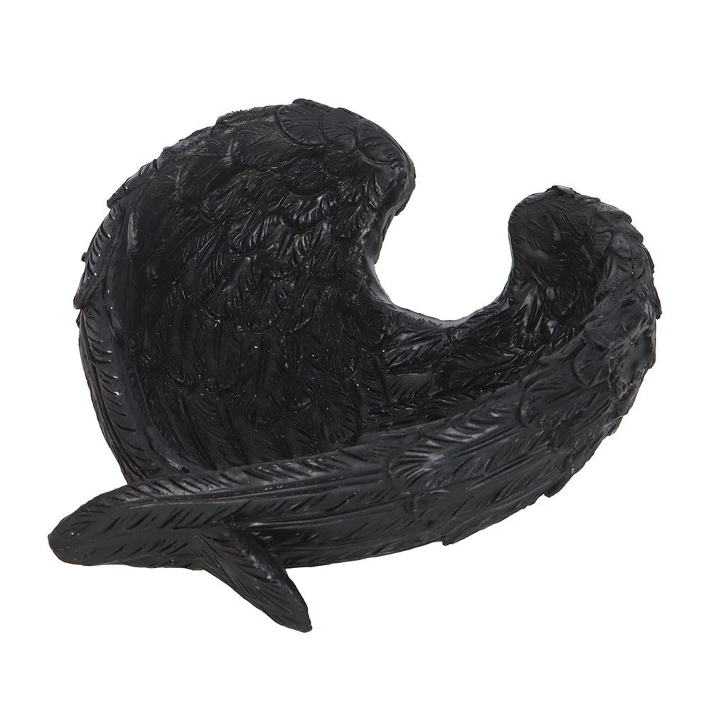 Something Different Raven Wings Trinket Dish - Black