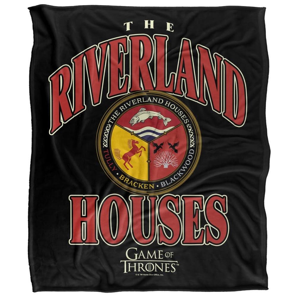 Game Of Thrones Riverland Houses Varsity Blanket - 152cm x 127cm