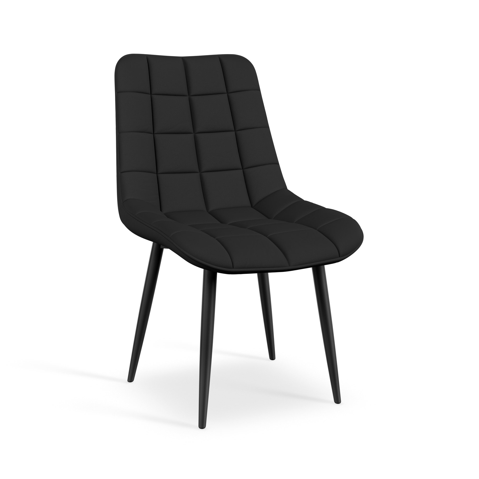 Furniture Online Nova Set Of 2 Faux Leather Dining Chair – Black