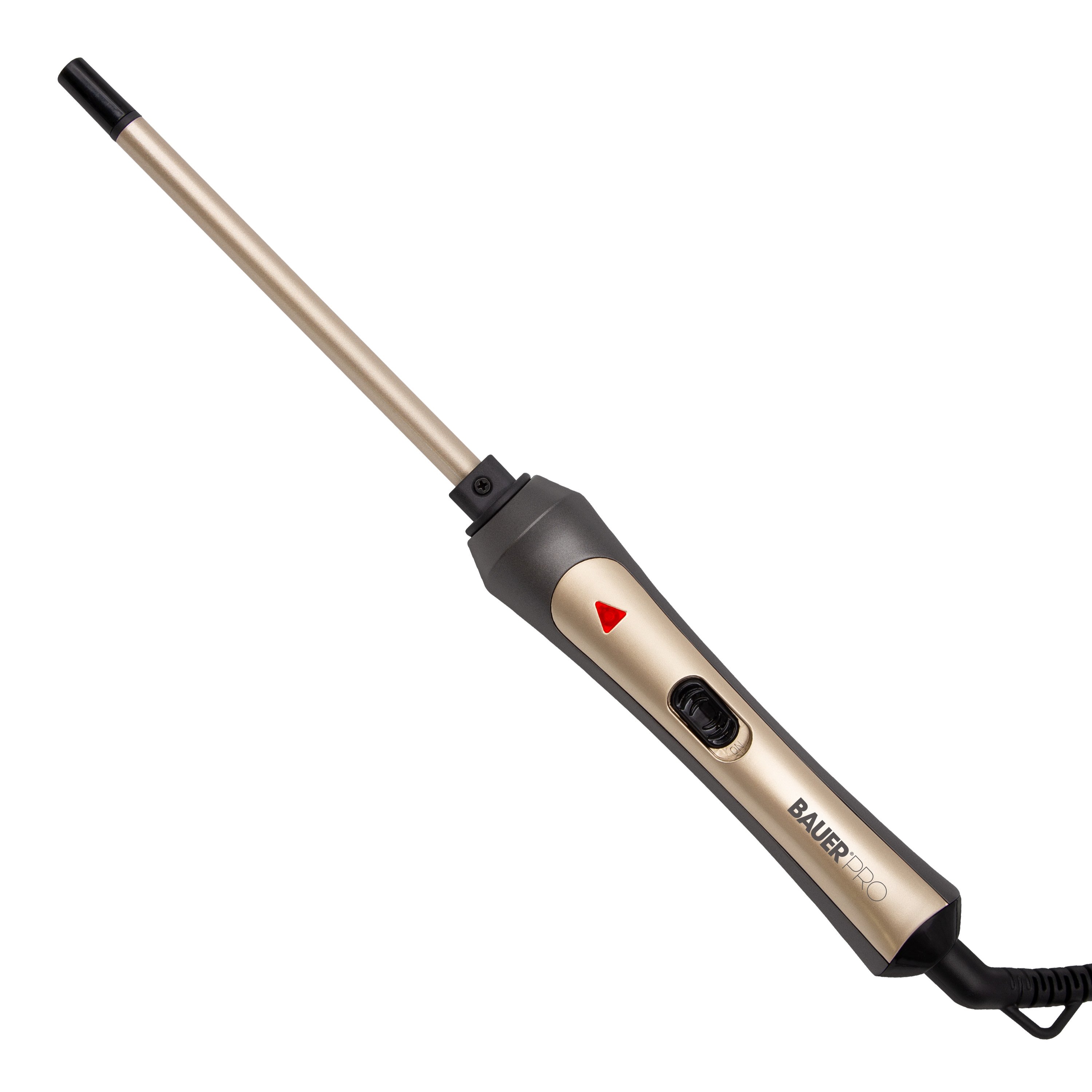 Bauer Slimline Grey and Gold Curling Wand with 9mm Barrel – 200°C